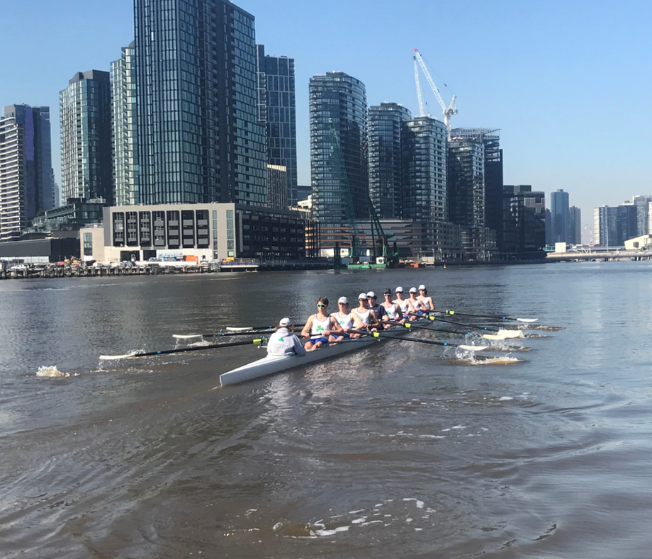 West Vic Academy of Sport Rowing Athletes Training in Melbourne