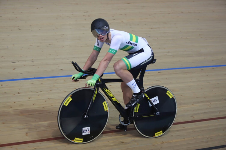 Graeme Frislie: Post-race after claiming the gold medal for Australia in the Team Pursuit